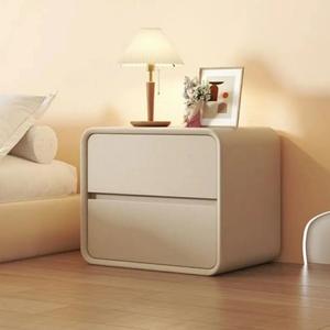 <span class=keywords><strong>Table</strong></span> <span class=keywords><strong>de</strong></span> chevet intégrée en bois massif, style crème, petite armoire moderne et armoire <span class=keywords><strong>de</strong></span> rangement pour chambre à coucher - Product Image 1