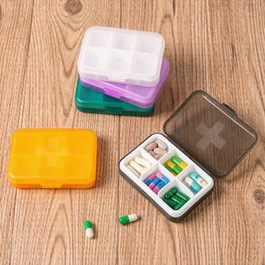 Portable Eco-Friendly PP Plastic Medicine Box Small Compartment Pill Organizer Durable Plastic <b>Storage</b> Boxes - Product Image 3