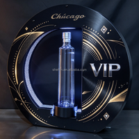 Présentoir Lumineux LED en Acrylique pour Bouteilles, Support Rechargeable pour Présentation de Champagne, Idéal pour Décoration VIP de Boîte de Nuit