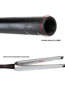 <span class=keywords><strong>Fourche</strong></span> avant en fibre de carbone, <span class=keywords><strong>fourche</strong></span> rigide pour vélo de route, ligne intérieure cachée, <span class=keywords><strong>fourche</strong></span> de démontage rapide - Product Image 2