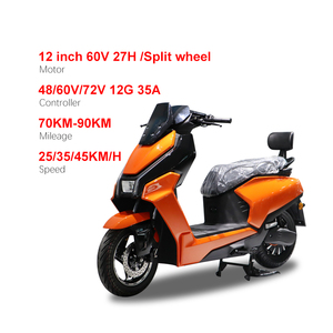 Special Design Electric Streetbikes <b>12</b> Inches 120-<b>70</b>-<b>12</b> Tire Full Suspension CKD Price Electric Scooter Electric Moped for Sale - Product Image 2