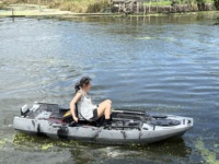 Kayak modulaire tandem à hélice Viking 2026 de 4,5 m (14,9 pi) à double siège, avec moteur électrique et pagaie, pour 2 personnes, pêche, certifié CE