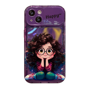 <span class=keywords><strong>Funda</strong></span> de Teléfono con Espejo de Maquillaje y Diseño de Chica de Cabello Rizado de Dibujos Animados de Lujo para <span class=keywords><strong>iPhone</strong></span> 16 15 14 12 <span class=keywords><strong>11</strong></span> Pro Max, <span class=keywords><strong>Funda</strong></span> Protectora Suave a Prueba de Golpes con <span class=keywords><strong>Colgante</strong></span> - Product Image 5