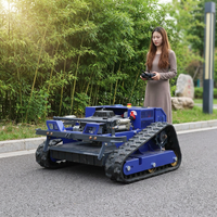Tondeuses à gazon robotisées télécommandées à chenilles, à essence 4 temps, pour l'entretien des jardins, directement de l'usine chinoise