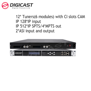 DMB-90E-<span class=keywords><strong>CI</strong></span> 4 8 12 DVB-SS2 Décrypteur avec fentes <span class=keywords><strong>CI</strong></span>, déchiffrage multi-tuners, passerelle fréquence vers IP - Product Image 3