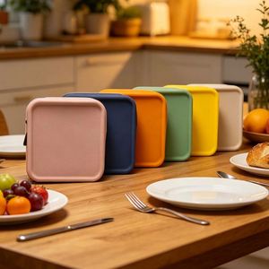 Everyday Travel Organizer <b>Square</b> Silicone Pouch Bag for Lipstick <b>Keys</b> ID Cards Perfume Feminine Care Bathroom Storage Solution - Product Image 1