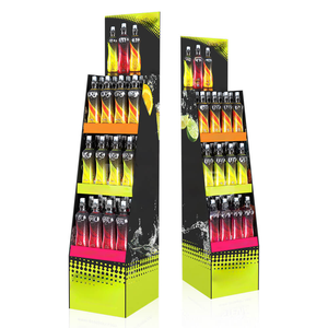Support d'affichage en carton écologique moderne personnalisé pour les spiritueux, support d'affichage en papier ondulé pour la <span class=keywords><strong>vodka</strong></span>, le vin en bouteille - Product Image 2