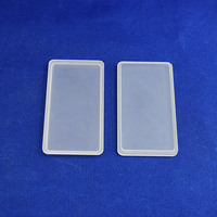 Plaque de protection en quartz de silice fondue de haute pureté avec rebord à bride, centre encastré et surface dépolie pour couvercle d'équipement
