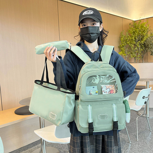 Women Fashion Backpack Female Teenager Used Travel Outdoor <b>Bags</b> Student College 3Pcs School <b>Bag</b> with Pencil Case - Product Image 1