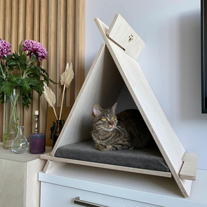 Customized High Quality <b>Wood</b> Furniture for <b>Cats</b> and Dogs Luxury Indoor Pet Bed by Sustainable Manufacturer - Product Image 2