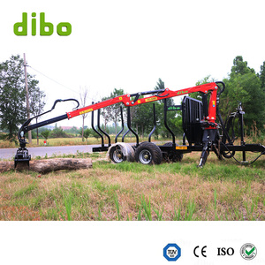 Grue hydraulique montée sur camion de 4,7/5,5/6/7/7,8 m, grue hydraulique avec <span class=keywords><strong>grappin</strong></span> rotatif, grue hydraulique forestière avec cisaille à arbres - Product Image 3