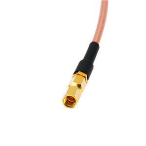 ODM RF Pigtail cable SMA male to <strong>SSMC</strong> male bulkhead right angle <strong>connector</strong> for RG316 cable assembly - Product Image 3