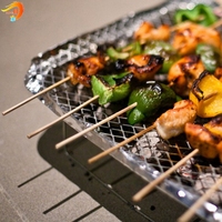 Barbecue au charbon de bois écologique Portable en métal déployé outil extérieur pliant gril de Camping