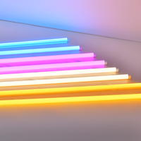 Vente en gros T5 T8 Led Tube Lumière Colorée Changeante Télécommande Rgb Lumière Tube RVB Coin Lampadaire Lumières