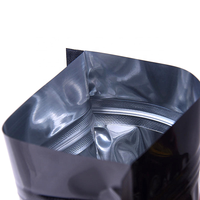 Sacs à sandwich en plastique PE biodégradable noir personnalisés avec support et fermeture éclair Sacs à sandwich en feuille d'aluminium pour bonbons, lait et gelée avec design Doypack