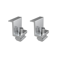 UISOLAR – Pince de fixation pour panneau solaire en gros, 30 mm, 35 mm, 40 mm, attaches d'extrémité pour panneaux solaires, pince intermédiaire en aluminium pour panneaux solaires