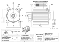 Moteur synchrone à aimants permanents sans balais NANPU PMSM 48V-72V 5KW à couple élevé, efficacité IE4, étanchéité IP65, électrique DC