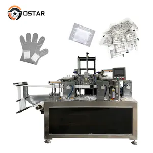 Automatic Grip Gloves Disposable Gloves Supplier Folding Small Packing Machine Sealer Packaging