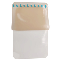 Parche de botiquín de primeros auxilios autoadhesivo para el cuidado de heridas hidrocoloide de 6 "x 6" cm con borde para úlceras en la cama