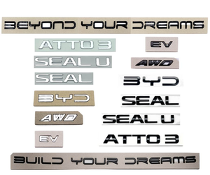Emblème BYD Seal personnalisé <span class=keywords><strong>noir</strong></span> <span class=keywords><strong>mat</strong></span>, bling bling, cristal, réutilisable, créez votre propre <span class=keywords><strong>autocollant</strong></span> de carrosserie de voiture de rêve - Product Image 2