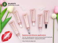 Tube de baume à lèvres rechargeable OEM 5-12 ml, tube cosmétique souple en PE, étanche, finition brillante, emballage pour huile à lèvres, soin de la peau