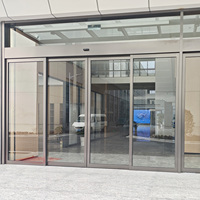 Opérateur de porte coulissante moderne automatique 200L avec mécanisme de démarrage progressif et d'arrêt progressif pour portes vitrées doubles/simple vitrage