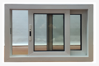 Ventana Corredera Horizontal Moderna de PVC Resistente al Viento con Rejilla para Dormitorio, Baño y Sala de Estar, Marca BOCHARM