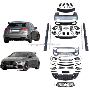 W177 A45s Cơ Thể Kit AMG Phía Trước Bumper Bìa Phía Sau Bumper Khuếch Tán Bodykit Đối Với Mercedes Benz Một Lớp W177 180 2019 2020 2021 - Product Image 2