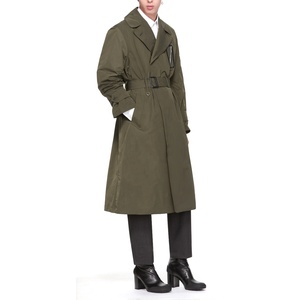 OEM ODM di alta qualità su misura <span class=keywords><strong>marrone</strong></span> lungo autunno inverno <span class=keywords><strong>Trench</strong></span> per gli uomini - Product Image 5