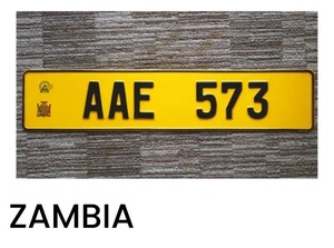 Placas de Matrícula Premium de Zambia para Autos, Camiones y Vehículos Comerciales - Product Image 2