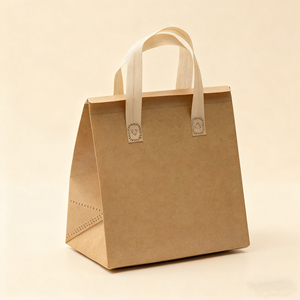 Sac isotherme et imperméable en non-tissé, recyclable, capacités 20L et 30L, avec fermeture auto-agrippante pour l'emballage alimentaire - Product Image 4