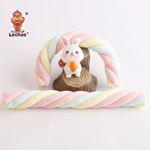 Guimauves colorées torsadées longues en vrac, marque privée, halal, bonbons doux, fabricants de confiseries - Product Image 2