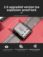 Valise à roulettes pivotantes pour ordinateur portable de 29 pouces, grande capacité, unisexe, ultra-légère, avec serrure à combinaison TSA, résistante aux chocs, pour étudiants