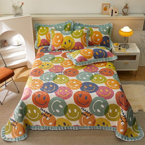 Housse de lit 100% coton, 3 pièces, avec une couette d'été et <span class=keywords><strong>deux</strong></span> taies d'oreillers, <span class=keywords><strong>pour</strong></span> la maison et l'hôtel - Product Image 3