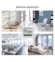 Module d'interrupteur intelligent 250V pour système domotique Tuya RF, module d'interrupteur réseau Wifi Zigbee 3.0 sans neutre 16A IP21