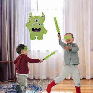 Ensemble <span class=keywords><strong>de</strong></span> <span class=keywords><strong>Pinata</strong></span> d'Halloween avec bâton <span class=keywords><strong>de</strong></span> <span class=keywords><strong>Pinata</strong></span> avec les yeux bandés et confettis Grand Monstre <span class=keywords><strong>Pinata</strong></span> Thème Monster Party Supplies - Product Image 5