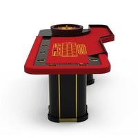 YH New Design Hi Spieltisch 20 Zoll Zwei rechteckige Beine Roulette Rad tisch mit Getränke haltern