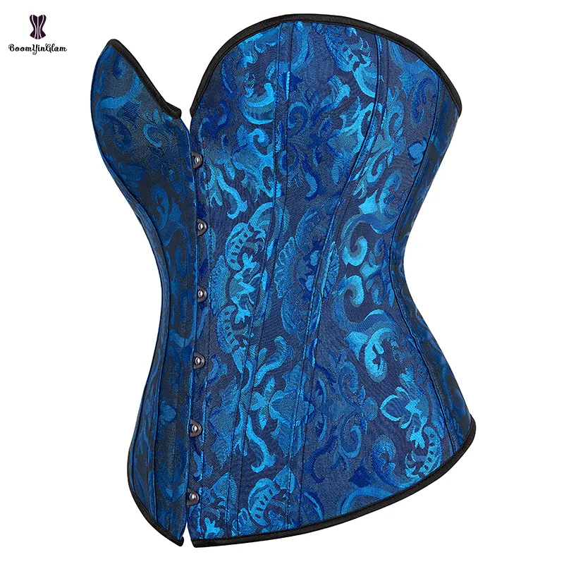 12 Elastic Bones 14 Inches Body Shapewear Slimming Bustier Chest Binders Shapers 2022 Dark Blue Corset Top For Women