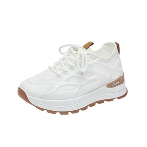 Zapatillas de <span class=keywords><strong>Tenis</strong></span> Blancas con Cordones y Malla Transpirable para <span class=keywords><strong>Mujer</strong></span>, Verano 2025, Moda Casual, Antideslizantes, Suela Blanda, Combinan con Todo - Product Image 4