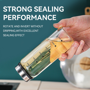 कारखाने की कीमत नवीनतम लक्जरी पारदर्शी नमक मिर्च ग्लास रोटेट ढक्कन मसाला जार - Product Image 6