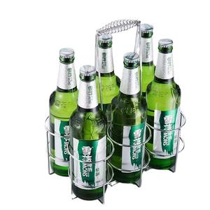 Soporte para botellas de cerveza Snow Beer, paquete de 6, estante de alambre de hierro para almacenamiento y transporte, estilo sencillo - Product Image 1