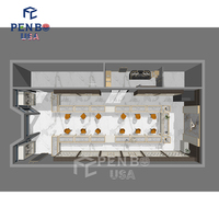 Conception de magasin de bijoux commercial, rendu 3D professionnel, dessin de plan d'aménagement, idée de design d'intérieur pour bijouterie en or, PENBO personnalisé