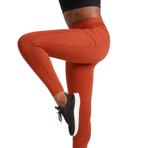 Pantalones de Yoga de cintura alta para mujer, mallas elásticas de gimnasio con bolsillo lateral para teléfono - Product Image 1