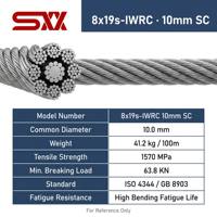 Cable de Acero para Elevador 8x19S-IWRC, Venta al por Mayor, Varias Especificaciones, Cable de Tracción para Elevador, Multiespecificaciones, Todos los Tamaños, Repuestos