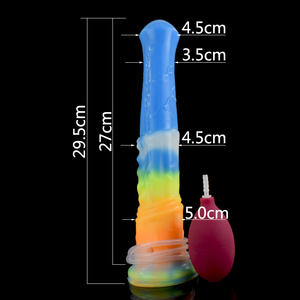 Luckyocy-vibromasseur cheval <span class=keywords><strong>Long</strong></span>, masseur éjaculant Animal, pénis puissant, lueur dans l'obscurité, fantaisie érotique, Plug - Product Image 6