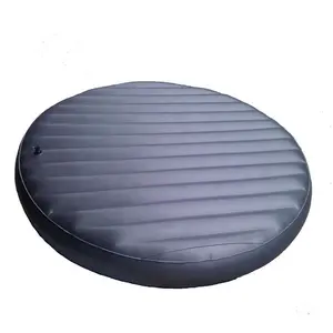 Надувная кровать круглой формы для использования на открытом воздухе