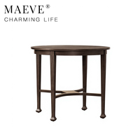 Table d'appoint minimaliste de luxe en bois massif, fabriquée à la main, pour le salon, décoration de la maison