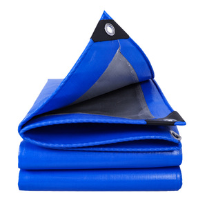 Ruigu Huizhong Blue Silver PE Tarpaulin <b>Waterproof</b> Wear Resistant Outdoor Cover - Product Image 2