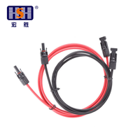 Connecteur de câble solaire photovoltaïque homologué TUV 6mm² 4mm² Cordon d'extension DC pour centrale électrique Composants électriques