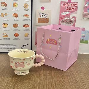 Dragon Nest Cute Puppy Ceramic <b>Mug</b> 301-400ml <b>With</b> Gift Box Reusable Present For Girls - Product Image 3